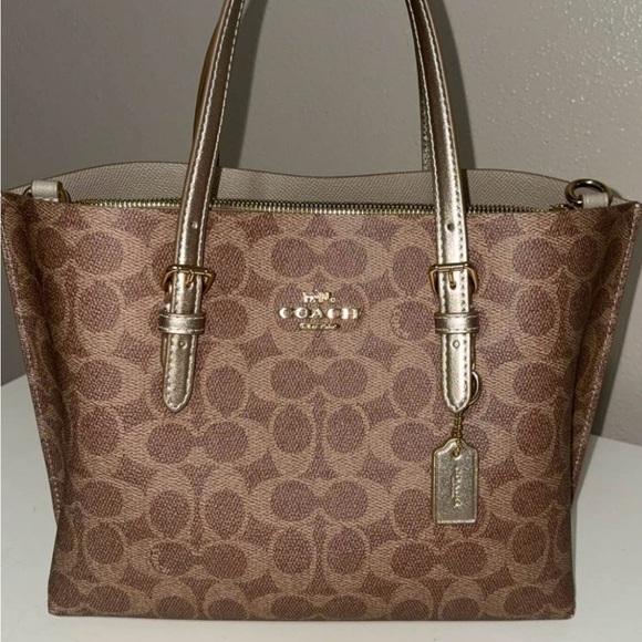 Coach Tan Signature Tote Bag - Picture 1 of 6